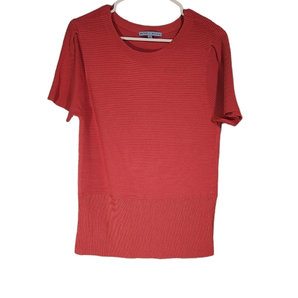 Antonio Melani Size Large Women's Coral Pink Top